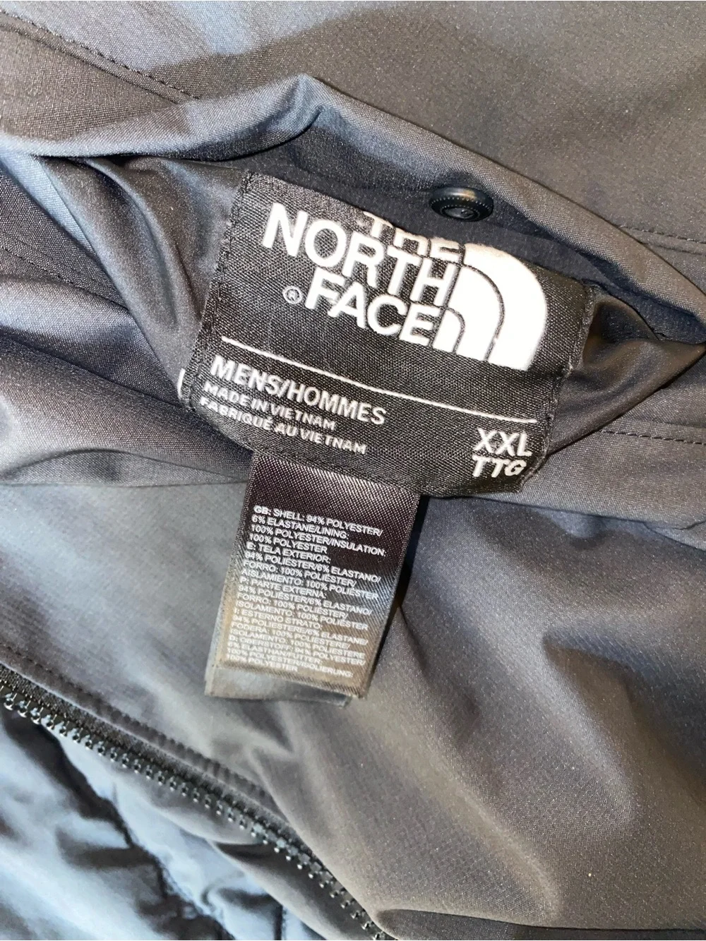 The North Face Men's Reversible Full Zip Performance Jacket – Black – XXL